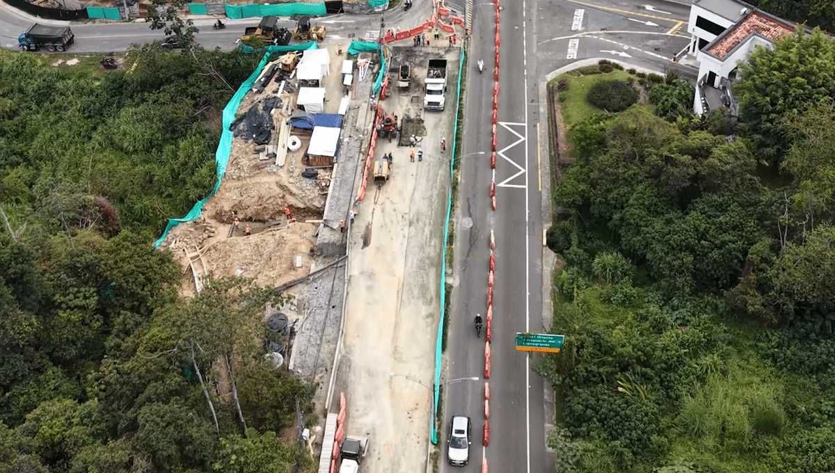 Avance significativo en las obras de reparación de la vía Las Palmas en Chuscalito
