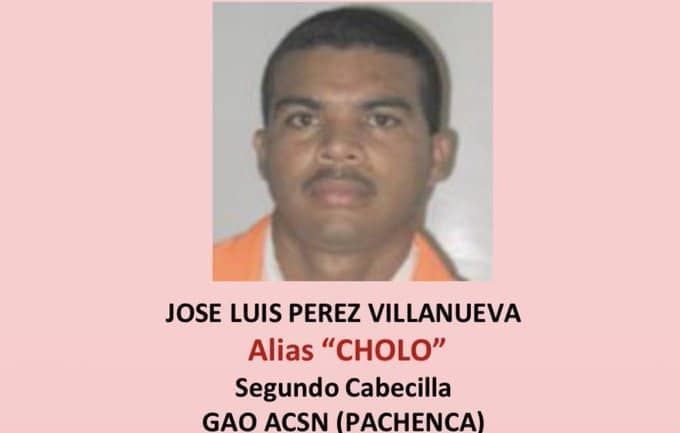 Abatido alias Cholo señalado de ser el segundo cabecilla de las Autodefensas Conquistadoras de la Sierra Nevada