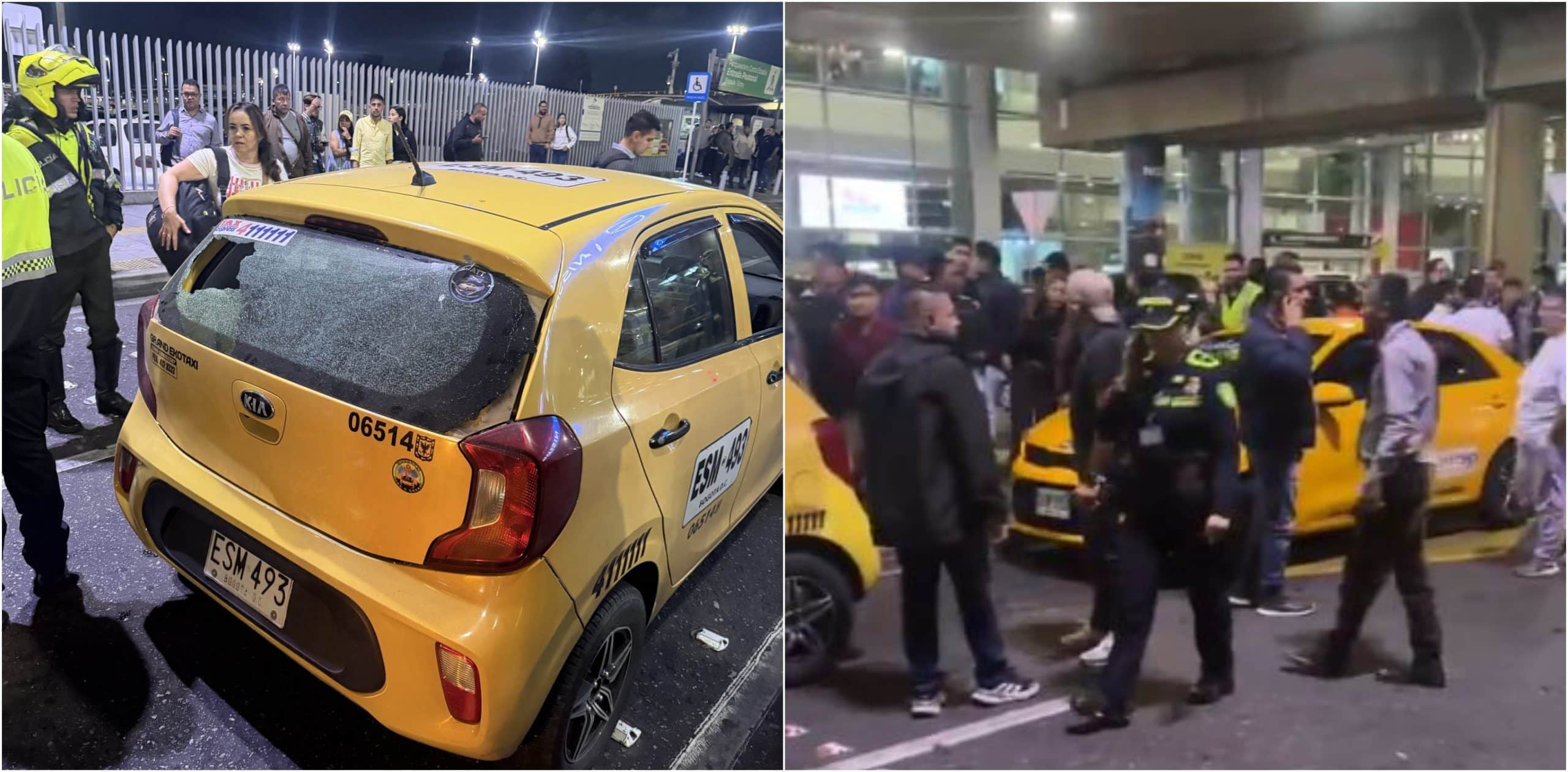Balacera a las afueras del Aeropuerto Internacional El Dorado de Bogotá