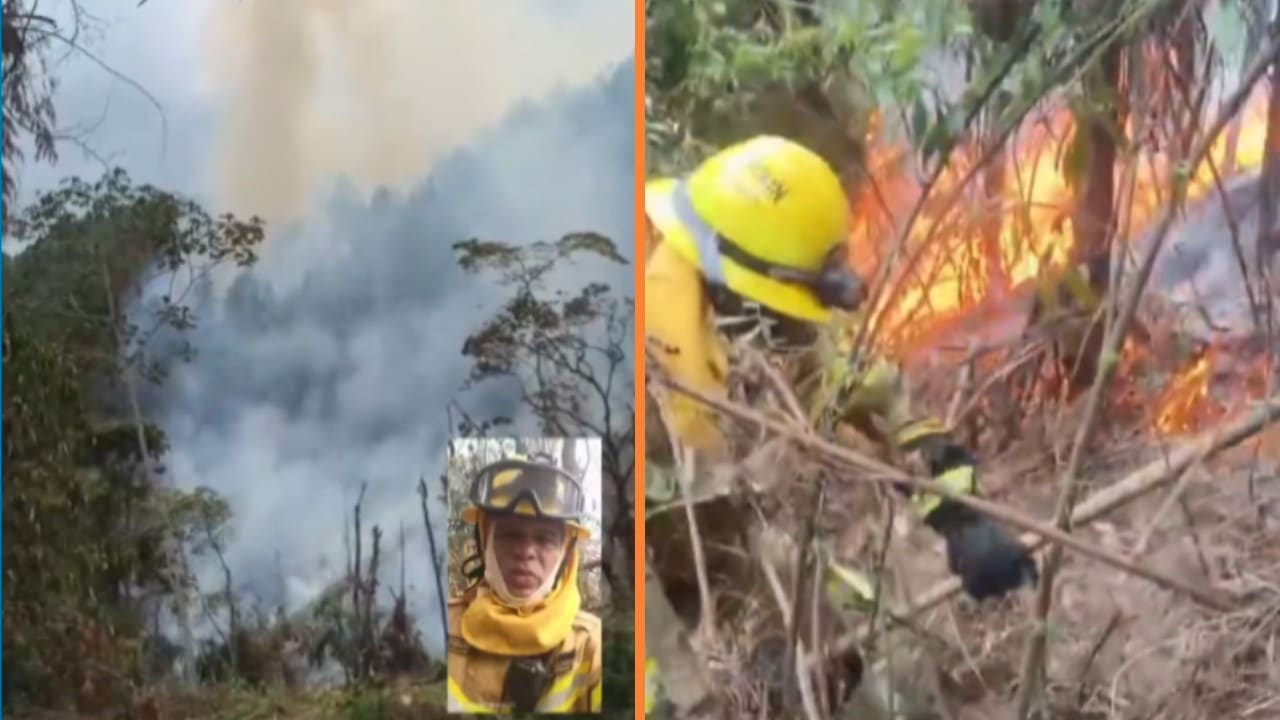 Bomberos intentan controlar incendio forestal en El Romeral en La Estrella