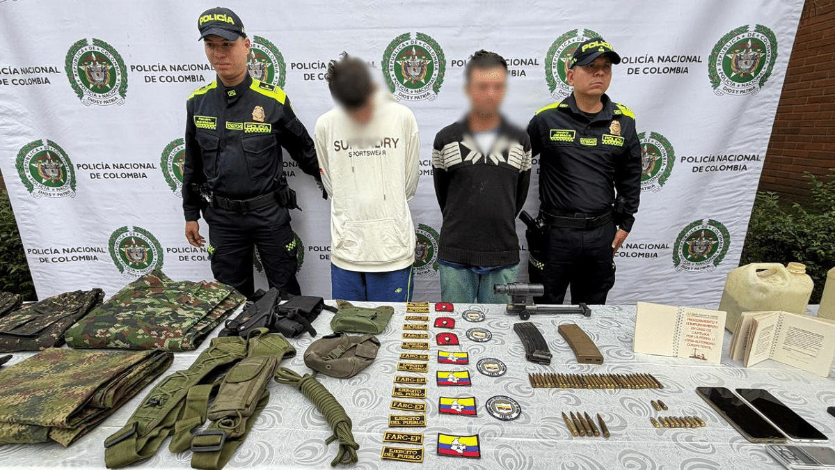 Desmantelan red criminal en San Cristóbal vinculada a las Farc y el Clan del Golfo