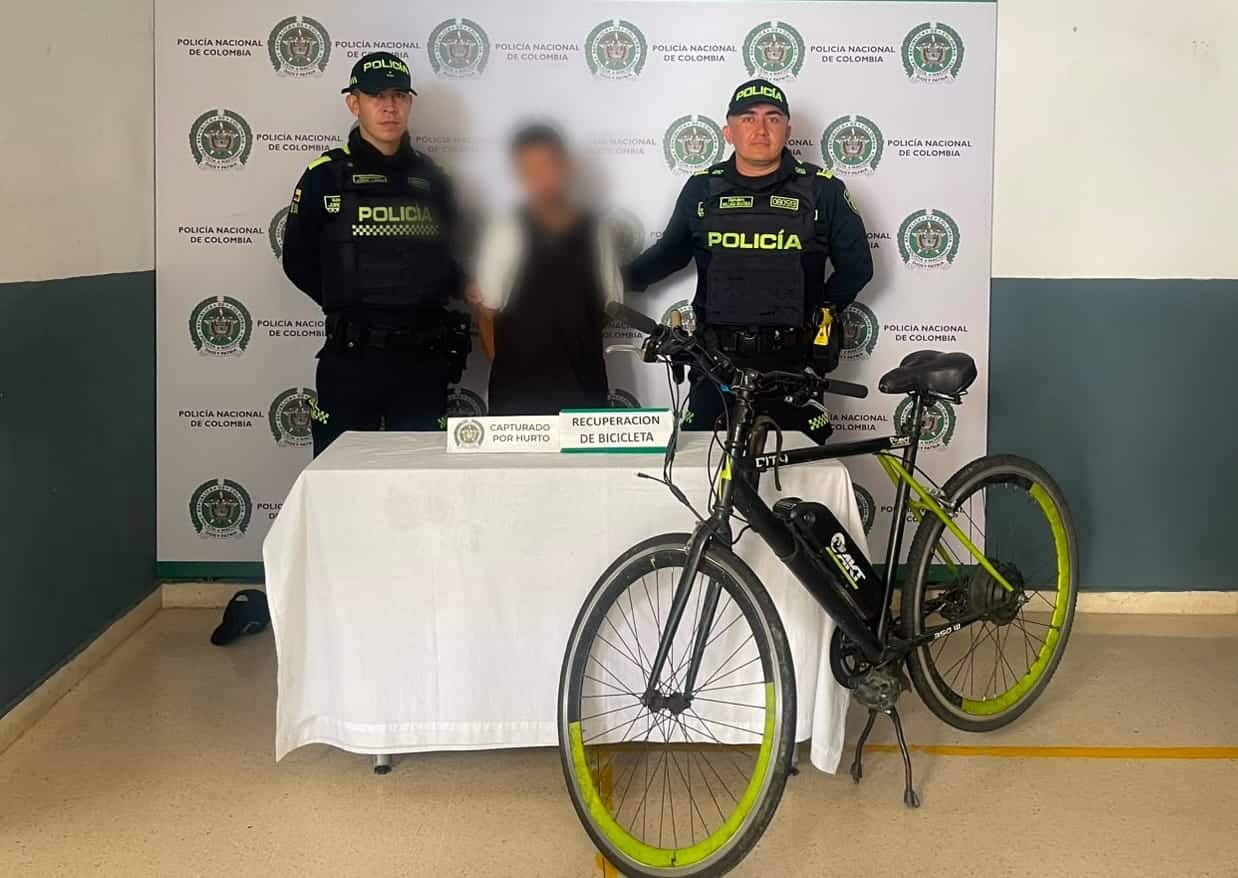 Capturan a hombre que robó bicicleta a adulto mayor, mientras paseaba