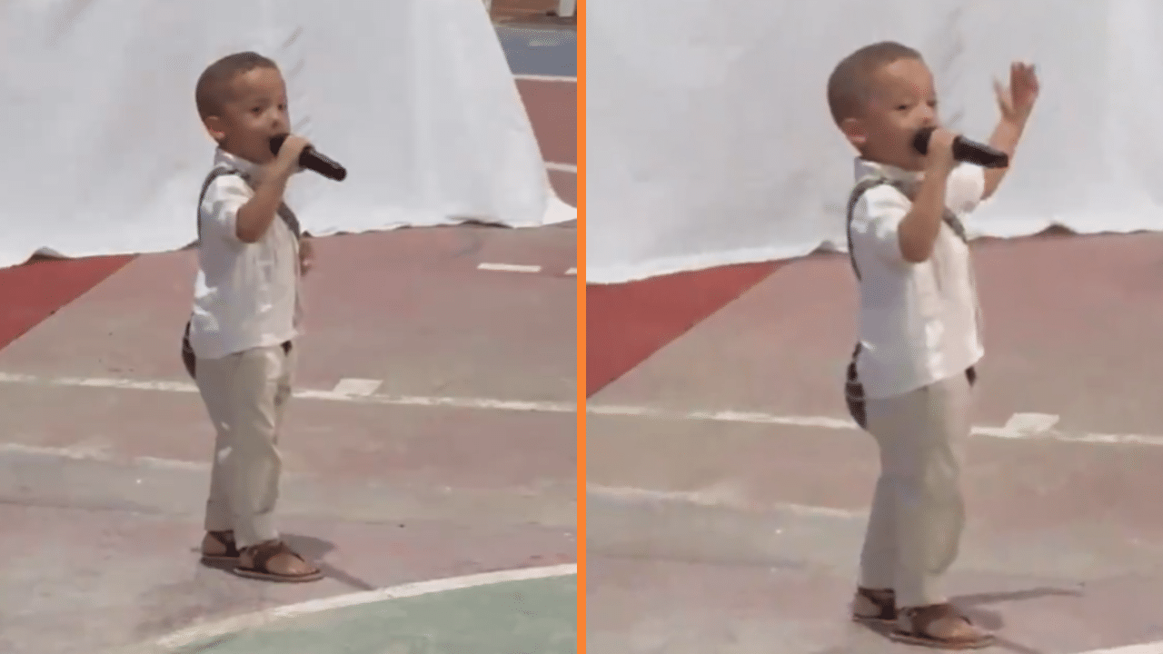 Con mochilita y 'tres puntadas' niño de 4 años en La Guajira sorprende a todos al cantar un vallenato