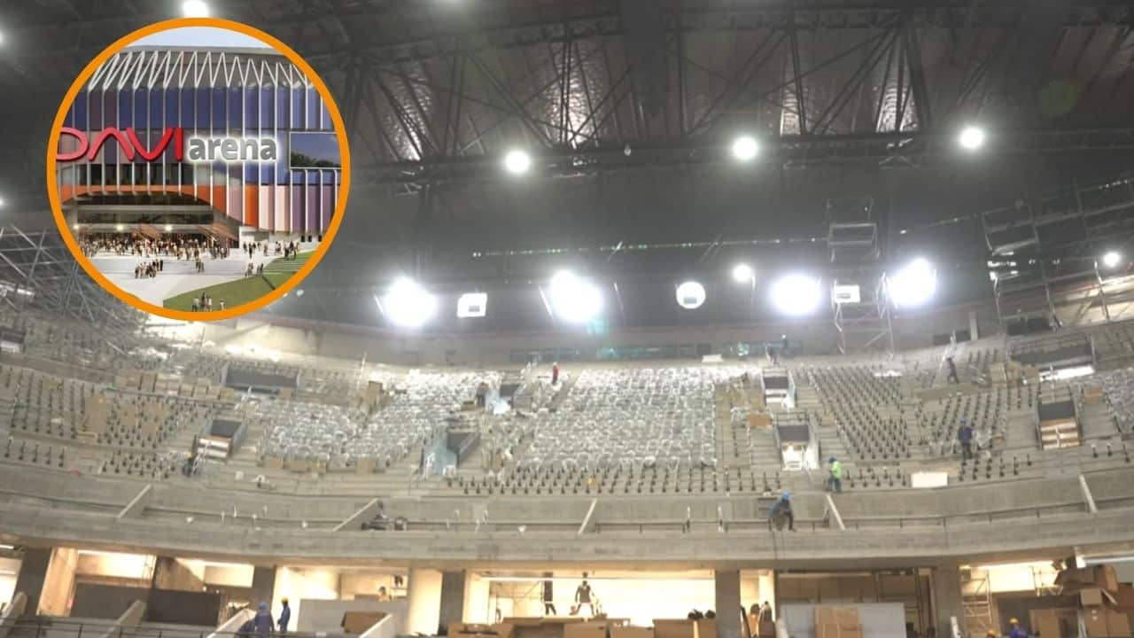 DAVIarena se prepara para su gran apertura: así avanza el nuevo templo del entretenimiento en Medellín