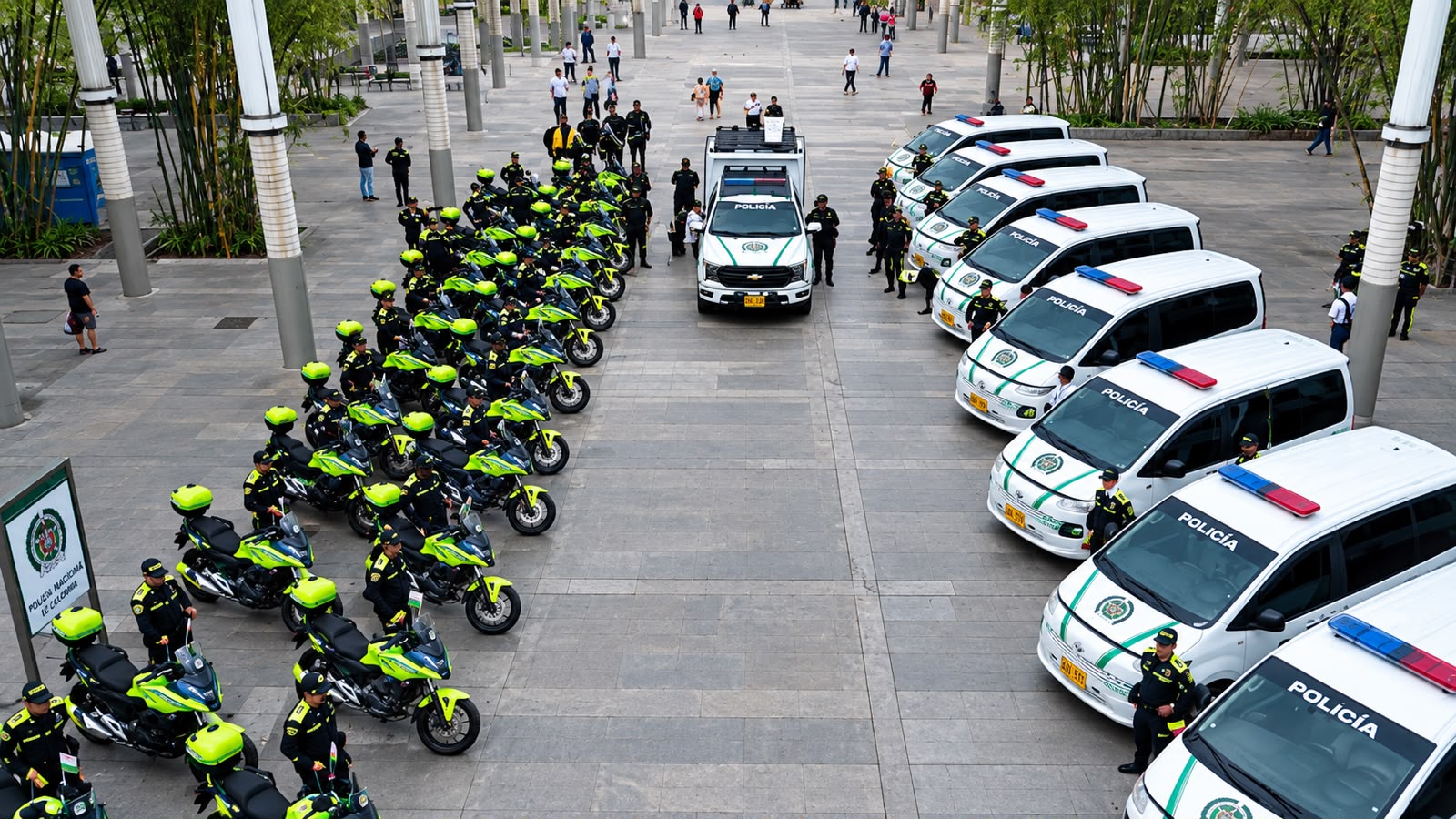 Refuerzo del parque automotor de la Policía Metropolitana de Medellín