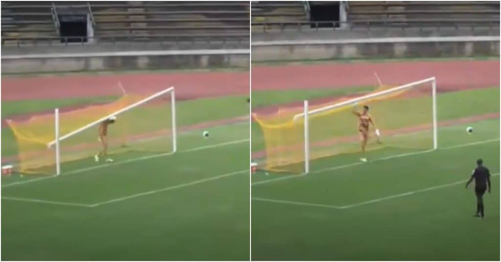 Insólito incidente en el partido entre Atlético FC y Leones