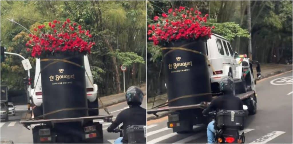 Un gigante regalo de amor y amistad sorprende a Medellín