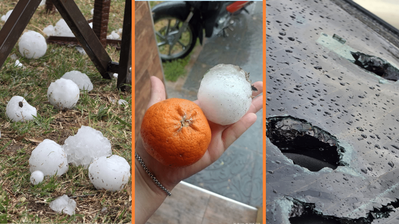 Granizo gigante causa pánico y deja 20 heridos en Córdoba, Argentina