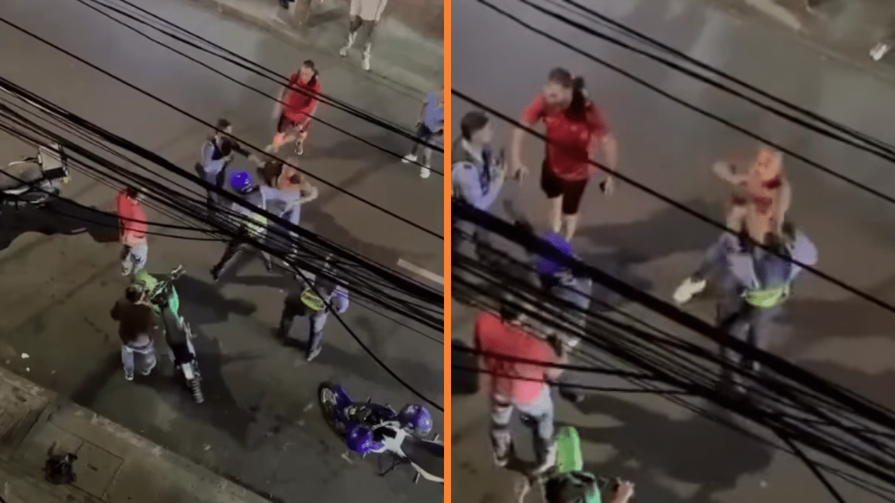 Hombre agredió a golpes a tres agentes de tránsito en Sabaneta y huyó