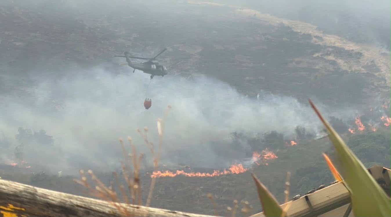 Incendio en Villa de Leyva está controlado en un 50 por ciento tras despliegue de más de 250 brigadistas