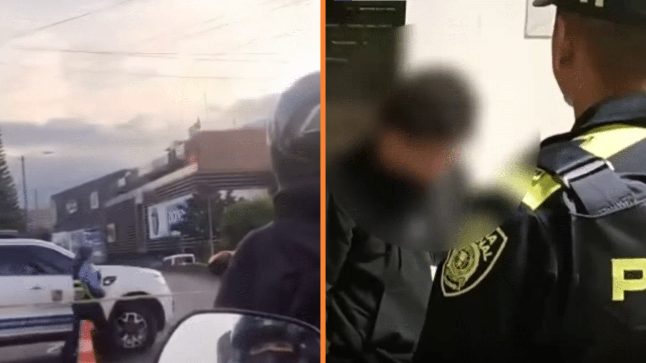 Intenso operativo policial en la Avenida Regional: balacera y captura de ladrones de motos