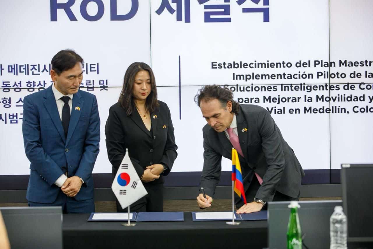 Medellín avanza hacia una movilidad más inteligente con alianza de $9.100 millones con Corea del Sur