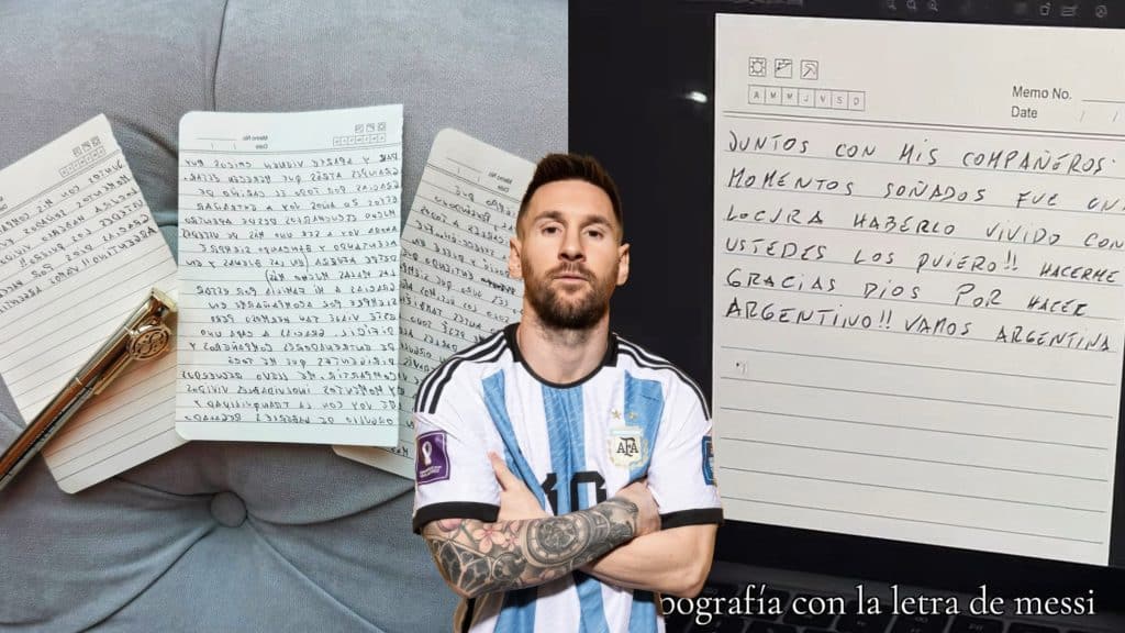 La tipografía inspirada en la carta de despedida de Messi