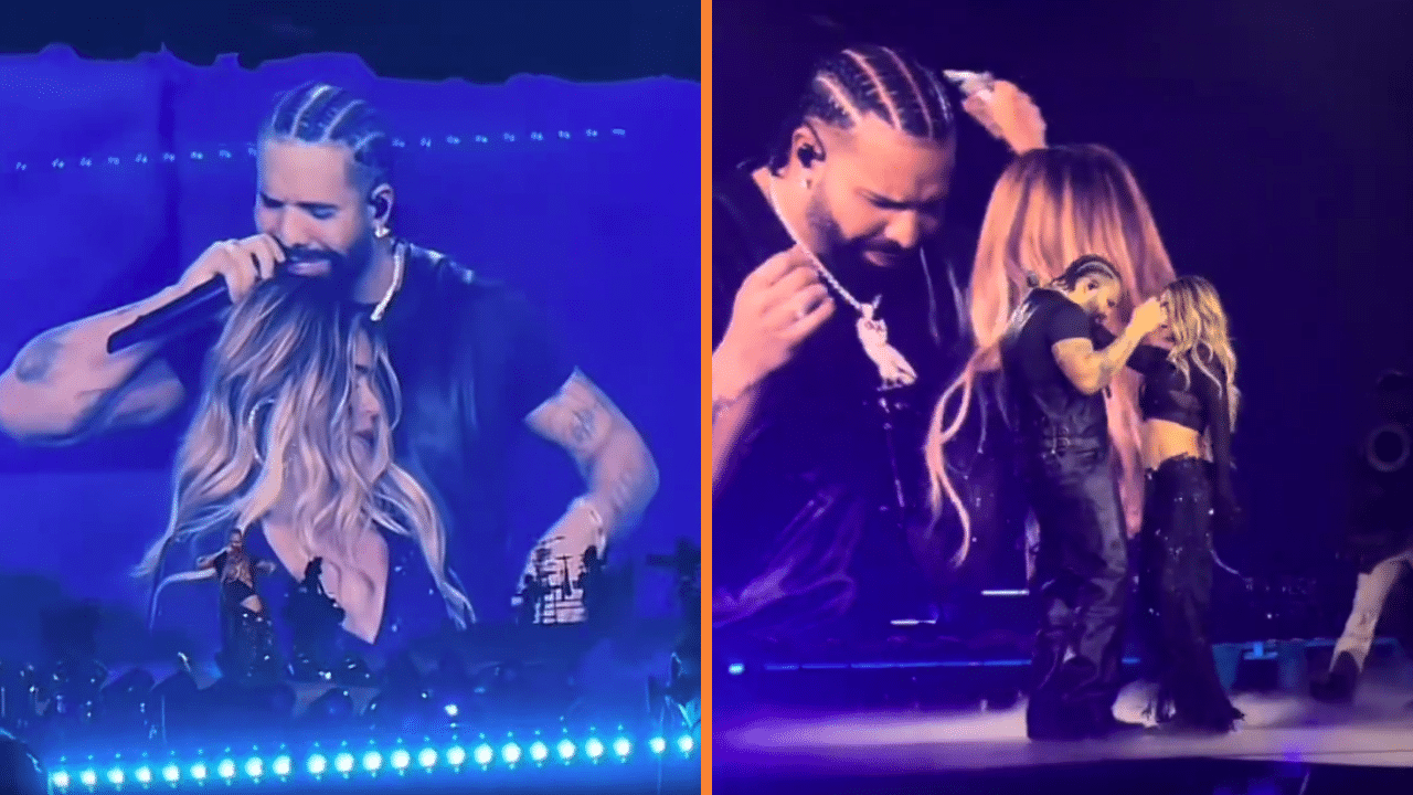 ¿Romance a la vista Así fue el picante encuentro entre Karol G y Drake en concierto en Houston