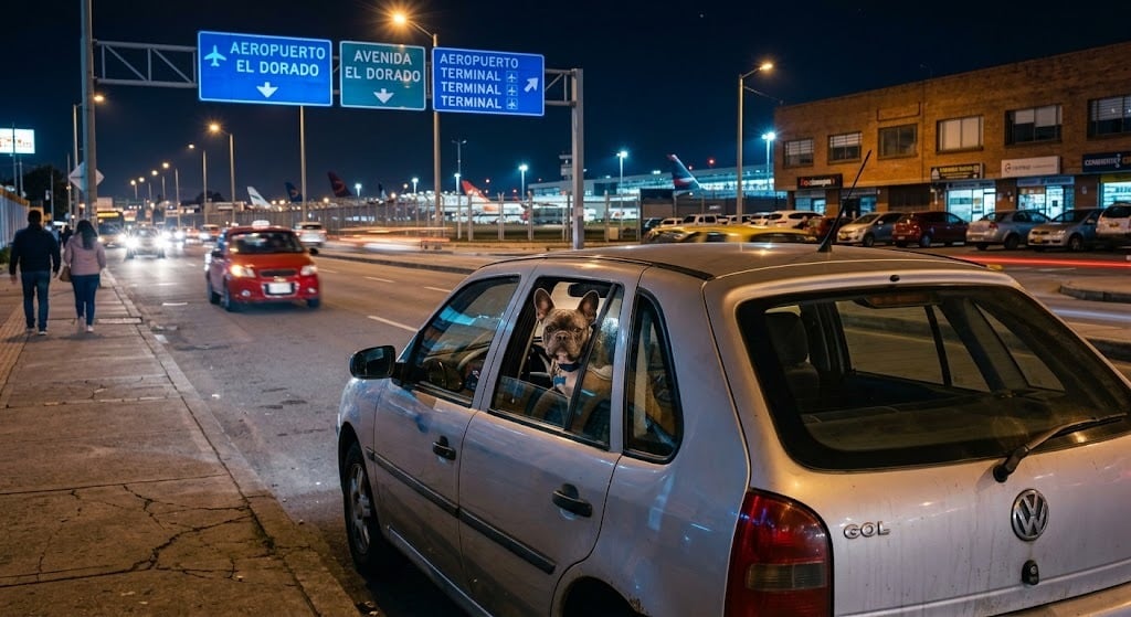 Se robaron un carro con un perrito a bordo y el hecho terminó en persecución