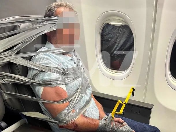 Pasajero amarrado a su asiento tras altercado en vuelo de American Airlines