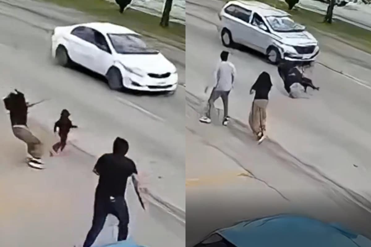 Héroe inesperado: trabajador salva a niña de ser atropellada en Puebla