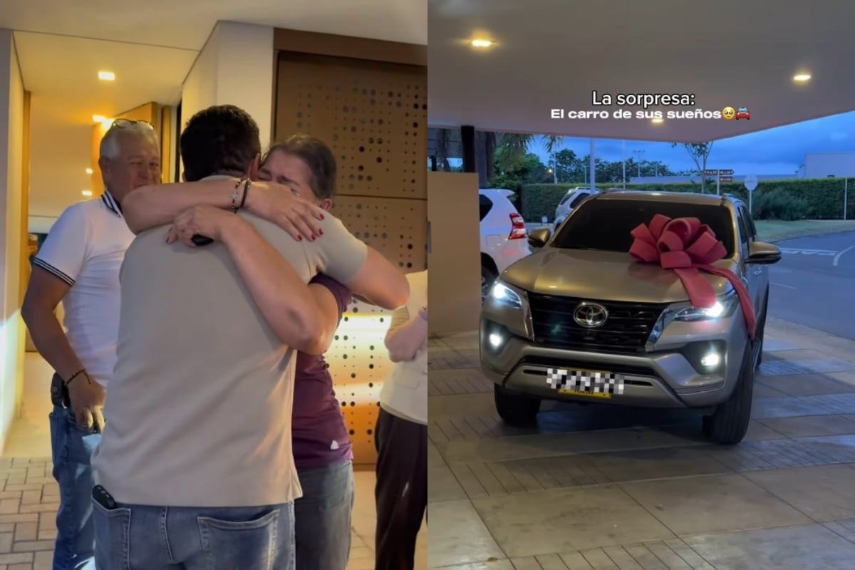 Jhonny Rivera sorprendió a su hermana con un lujoso regalo en el amigo secreto familiar