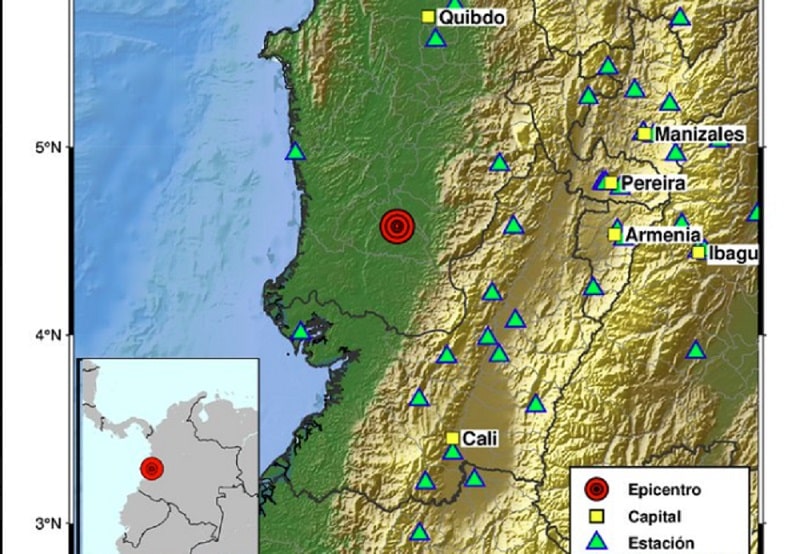 Seguidilla de temblores vuelve a sacudir Chocó en la tarde de este miércoles, 16 de septiembre