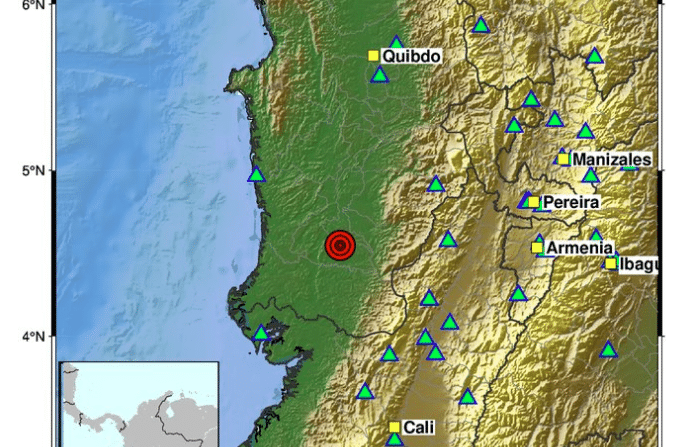 Fuerte sismo con epicentro en Istmina, Chocó, de magnitud 4.9 se sintió en varios municipios