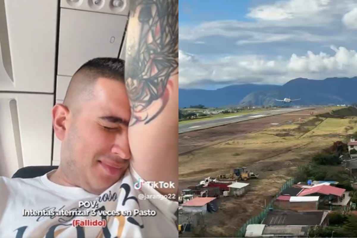¡Susto en el aire! Así quedó registrado el aterrizaje fallido del DIM en Pasto