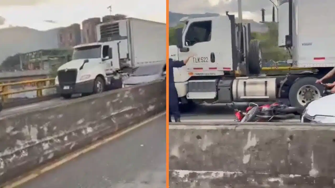 Accidente puente del pandequeso envigado