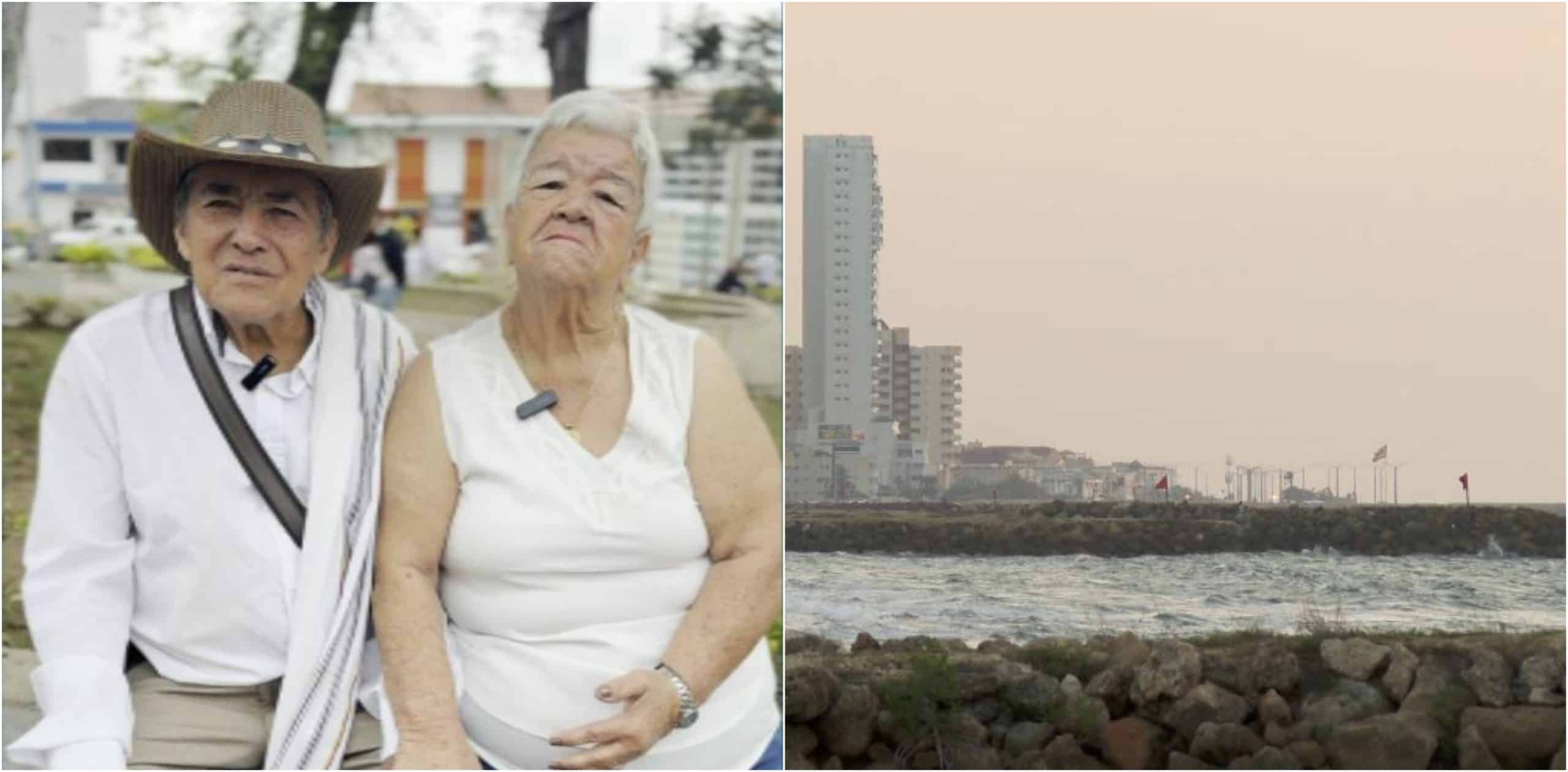 Adultos mayores de Caldas por primera vez montaron en avión y conocieron el mar
