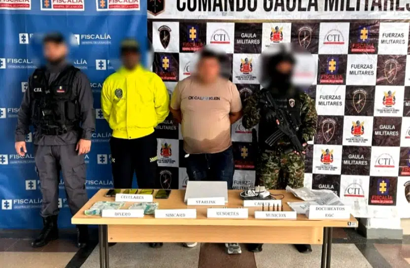 Capturan a alias 'Eliecer' cabecilla de una subestructura del Clan del Golfo