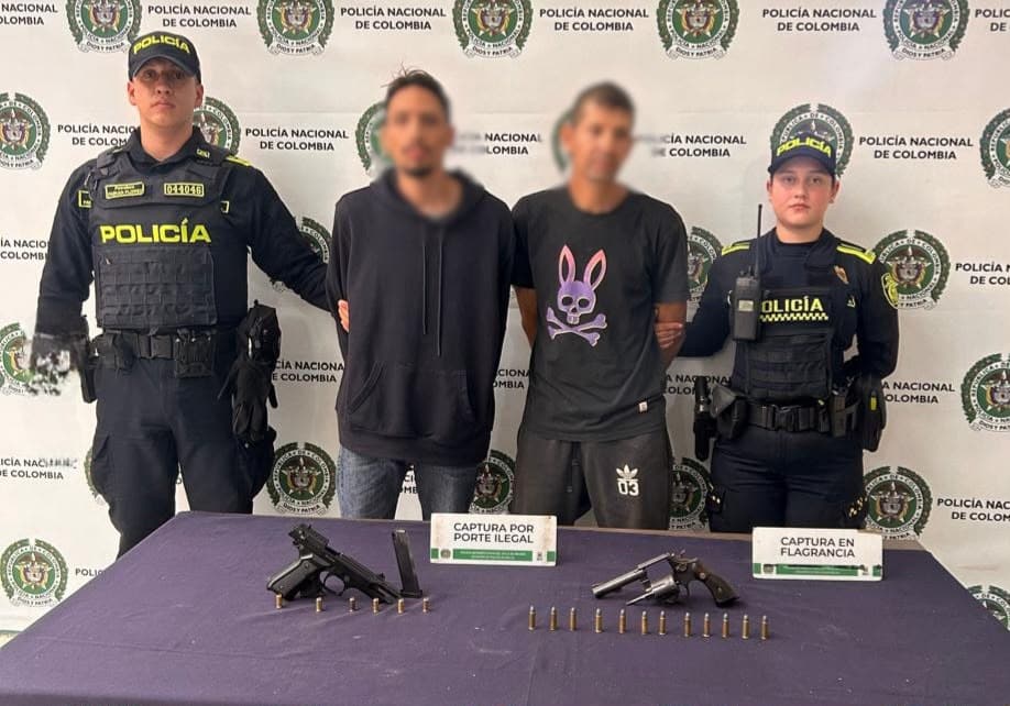 Capturan a hombres que intimidaron con armas a ciudadanos en Bello