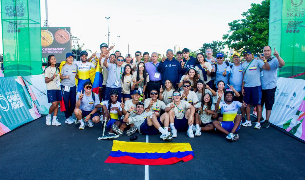 ¡Son inmensos! Colombia se consagró nuevamente campeón mundial de patinaje de velocidad