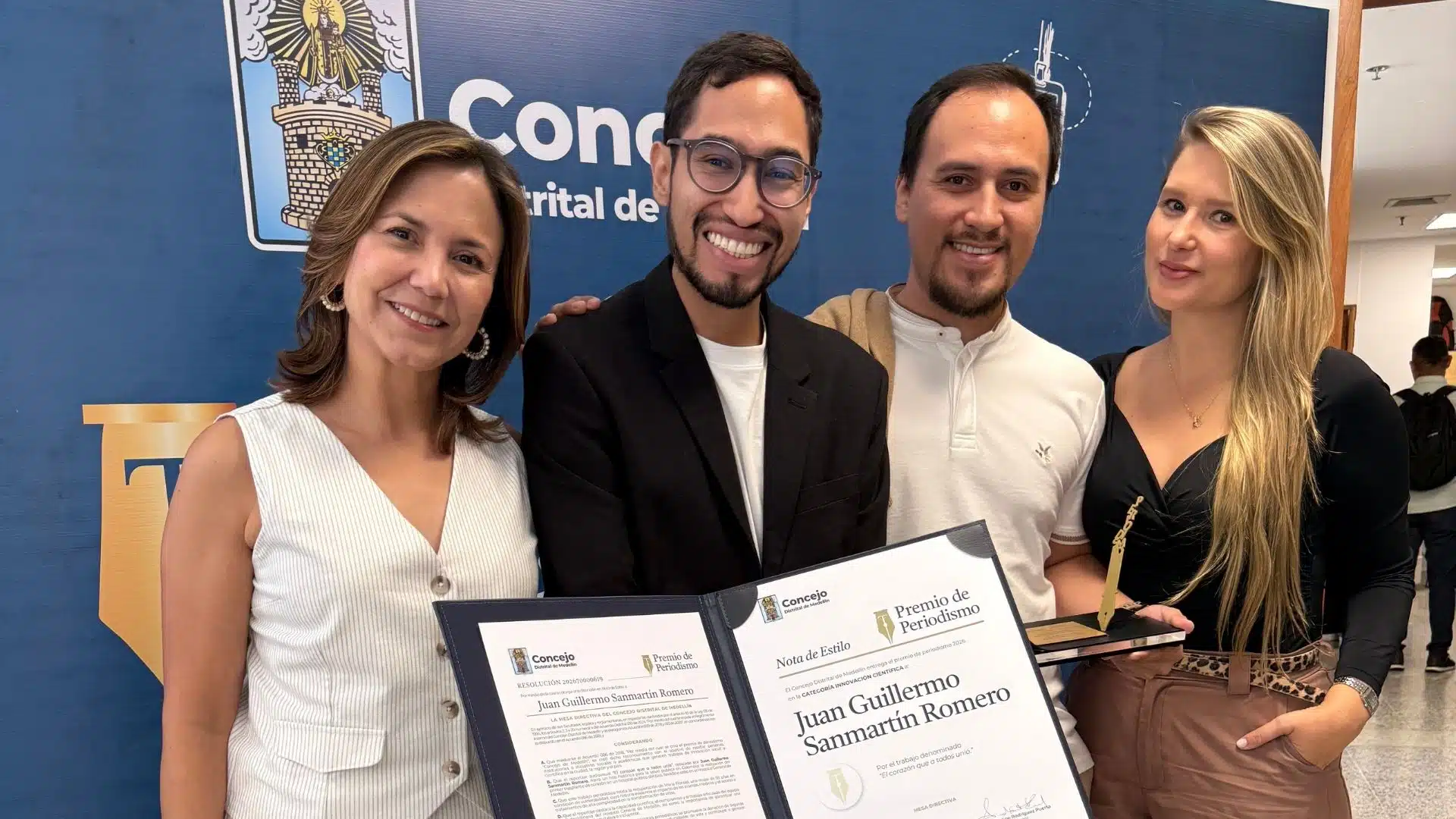 Telemedellín es galardonado en los Premios de Periodismo Concejo de Medellín 2026