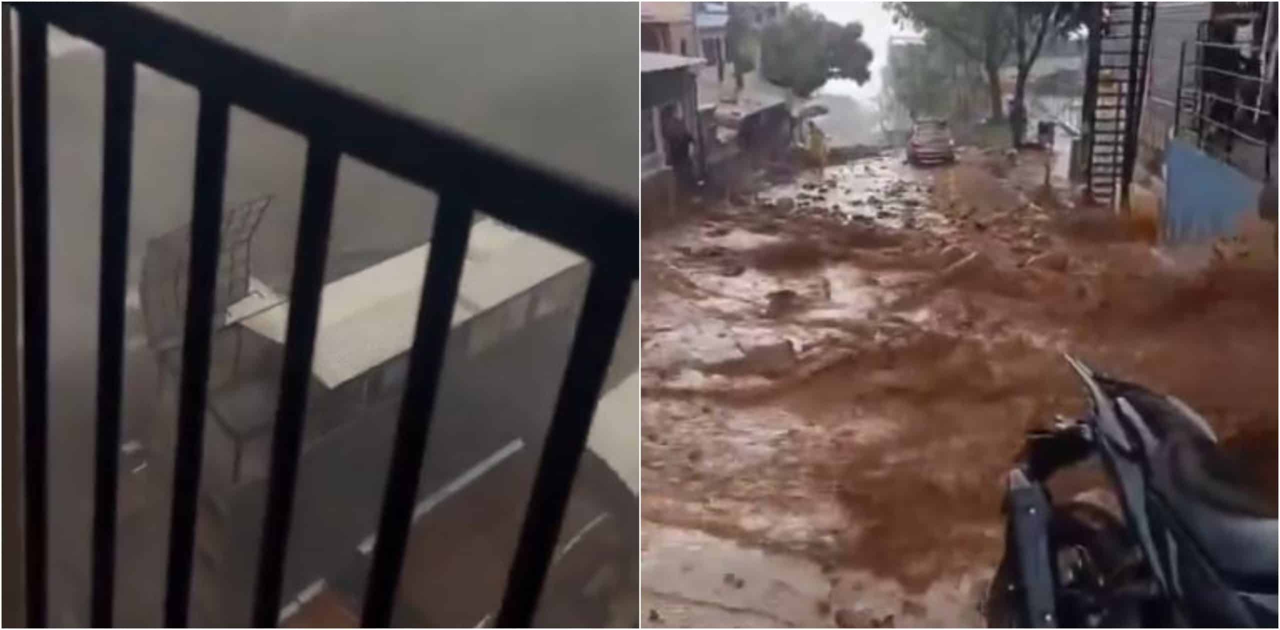 Fuerte aguacero en Bello deja calles inundadas y desbordamiento de quebradas