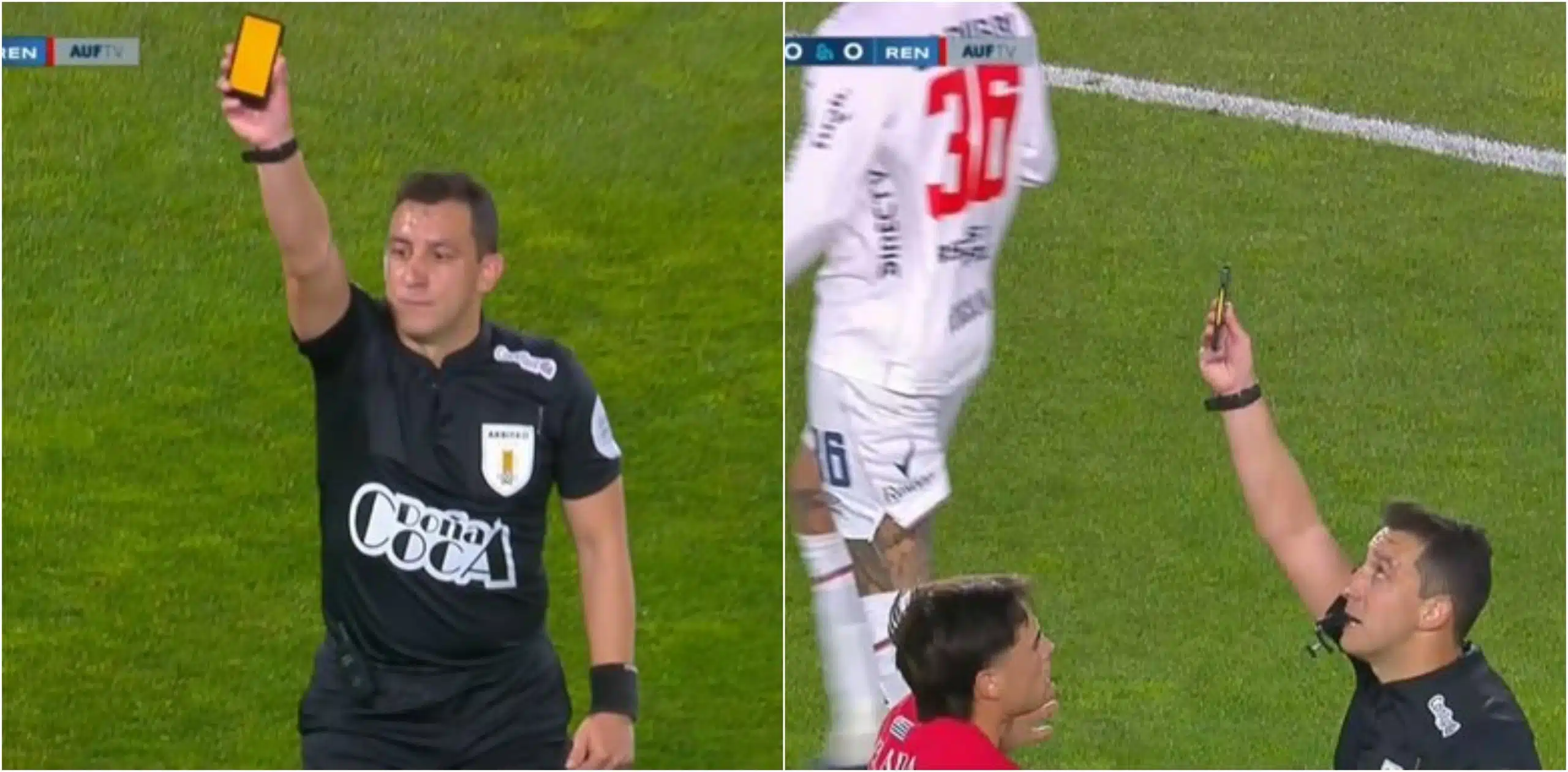 Liga en Sudamérica estrenó las tarjetas virtuales en partido de fútbol oficial