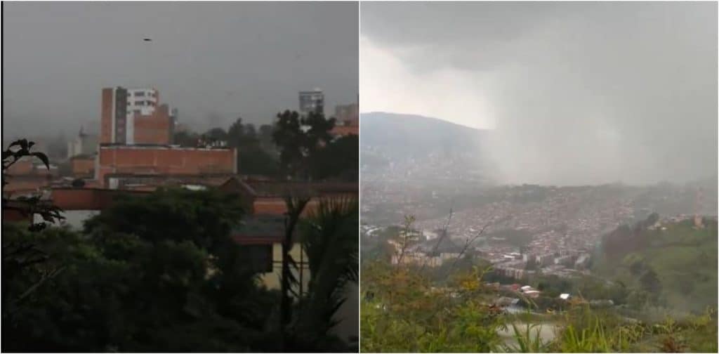 Fuerte aguacero afecta varios barrios de Medellín