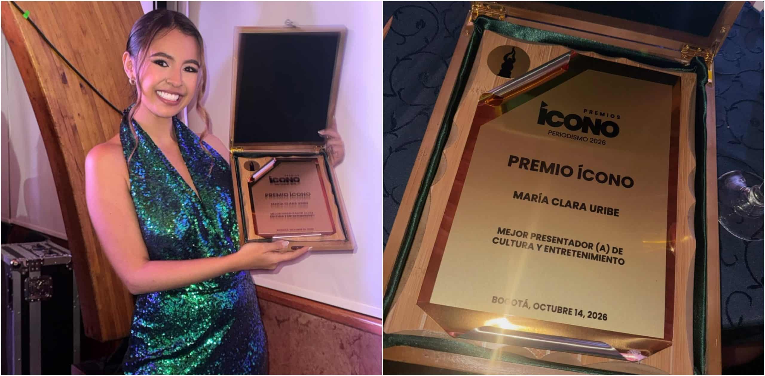 Periodista de Noticias Telemedellín ganó en los premios Ícono como mejor presentadora de Cultura y Entretenimiento