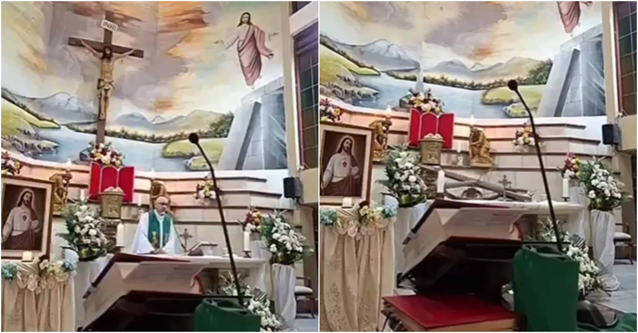 Sacerdote murió tras caerle una cruz de madera en la cabeza durante la misa