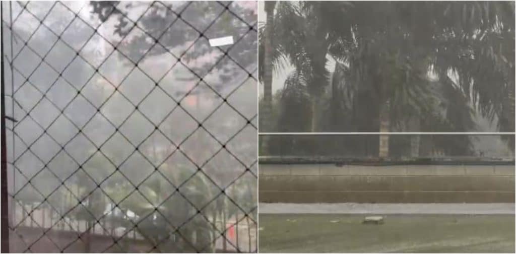 Fuertes vientos y aguacero afectan a Medellín el 9 de octubre