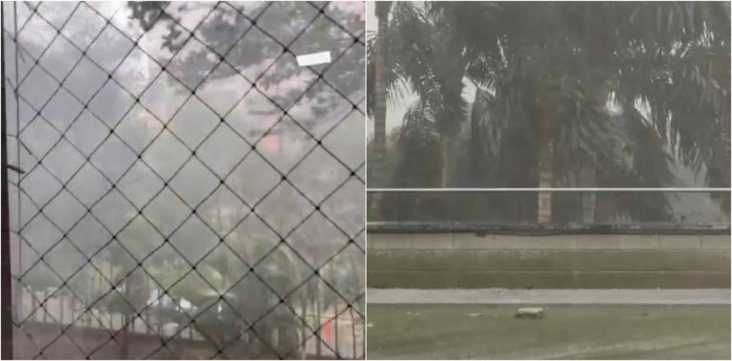 Se registran fuertes vientos con el aguacero de este viernes en Medellín
