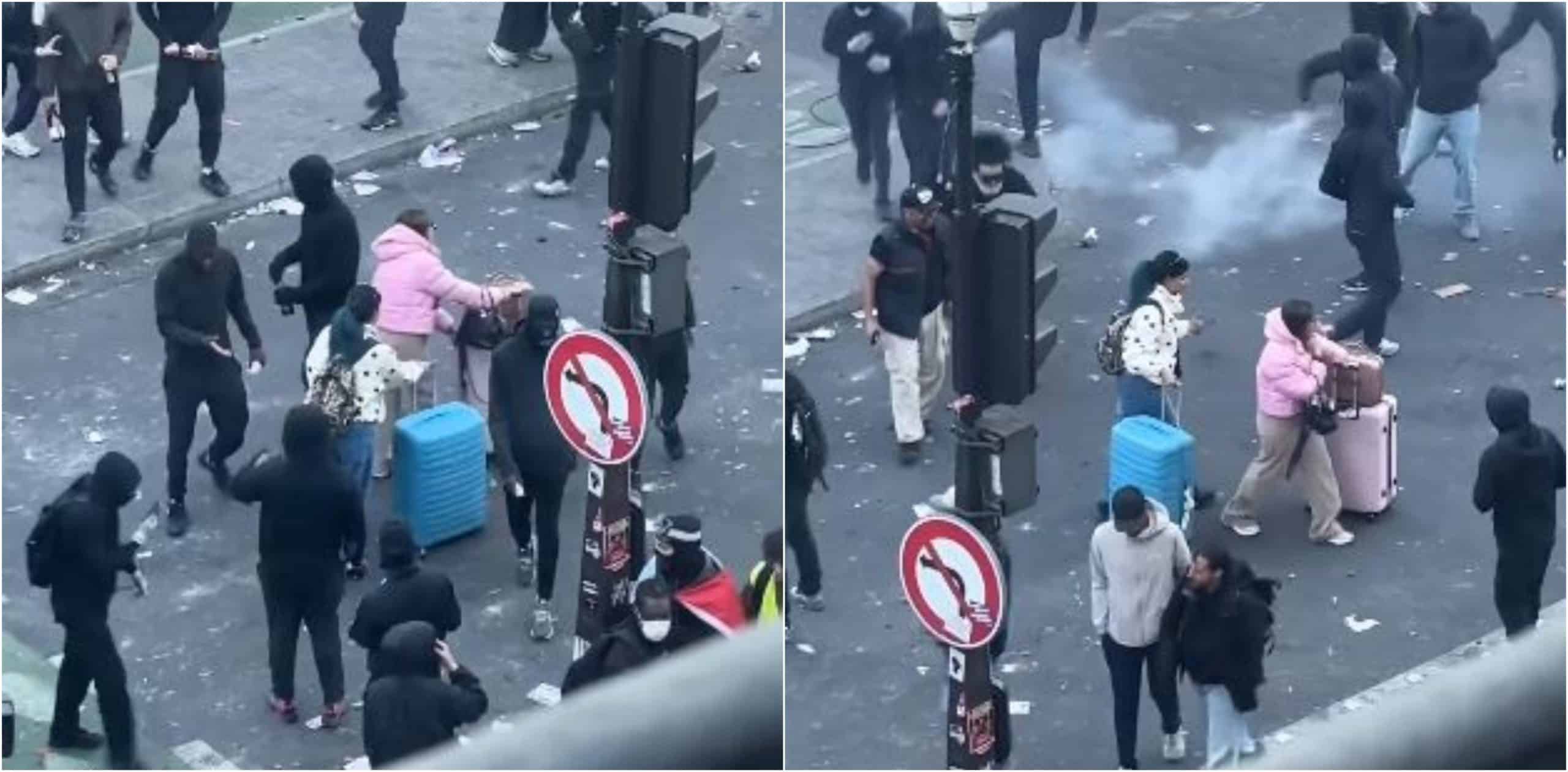 Seguiré paseando Turistas en Francia llegaron al país en medio de protestas gases y encapuchados