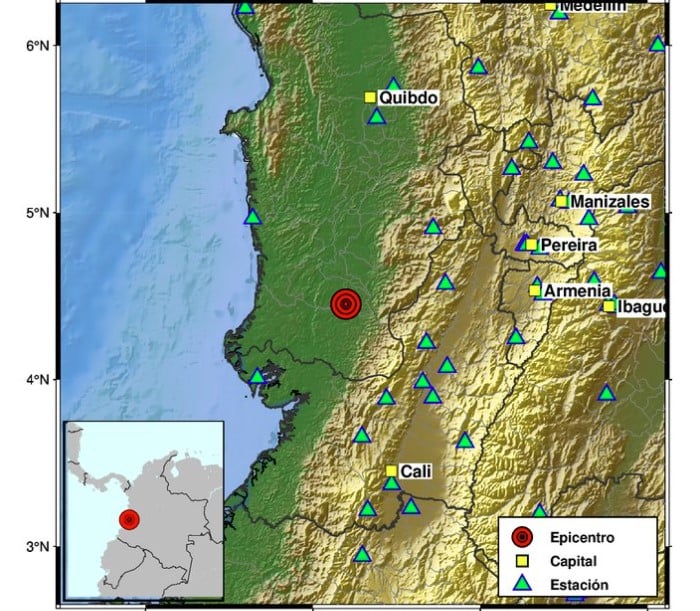 Sismo 3.1 en itsmina choco