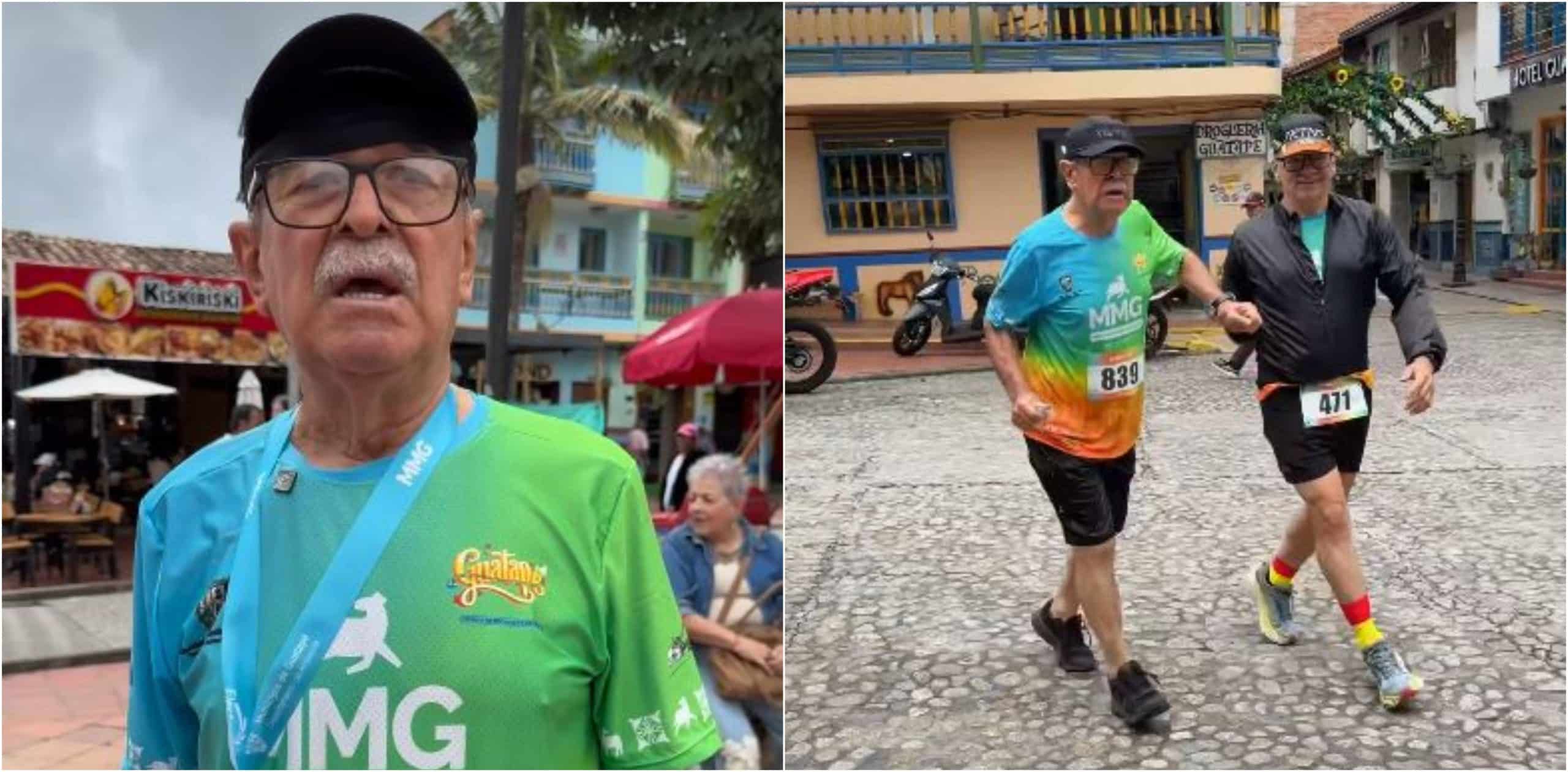 Un guerrero Señor de 79 años terminó los 21K de la Media Maratón de Guatapé