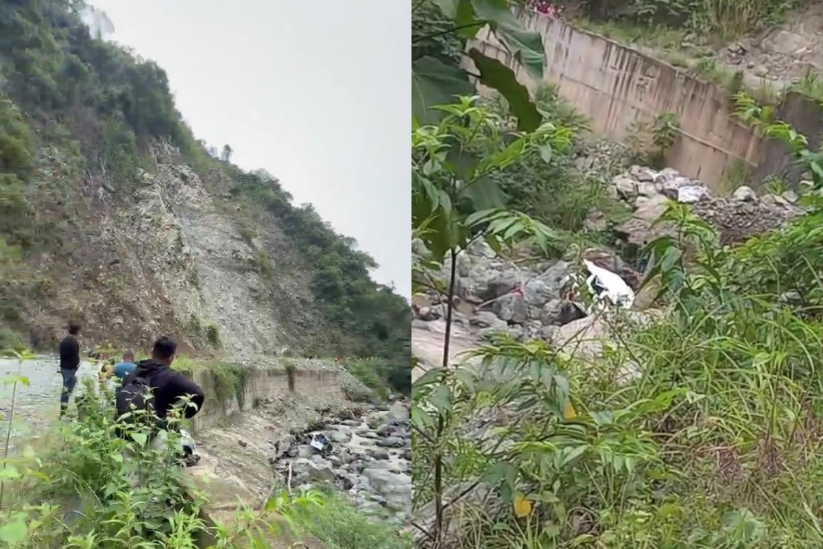 Reportan grave accidente en la vía Medellín-Salgar por derrumbe: rocas golpearon van de pasajeros