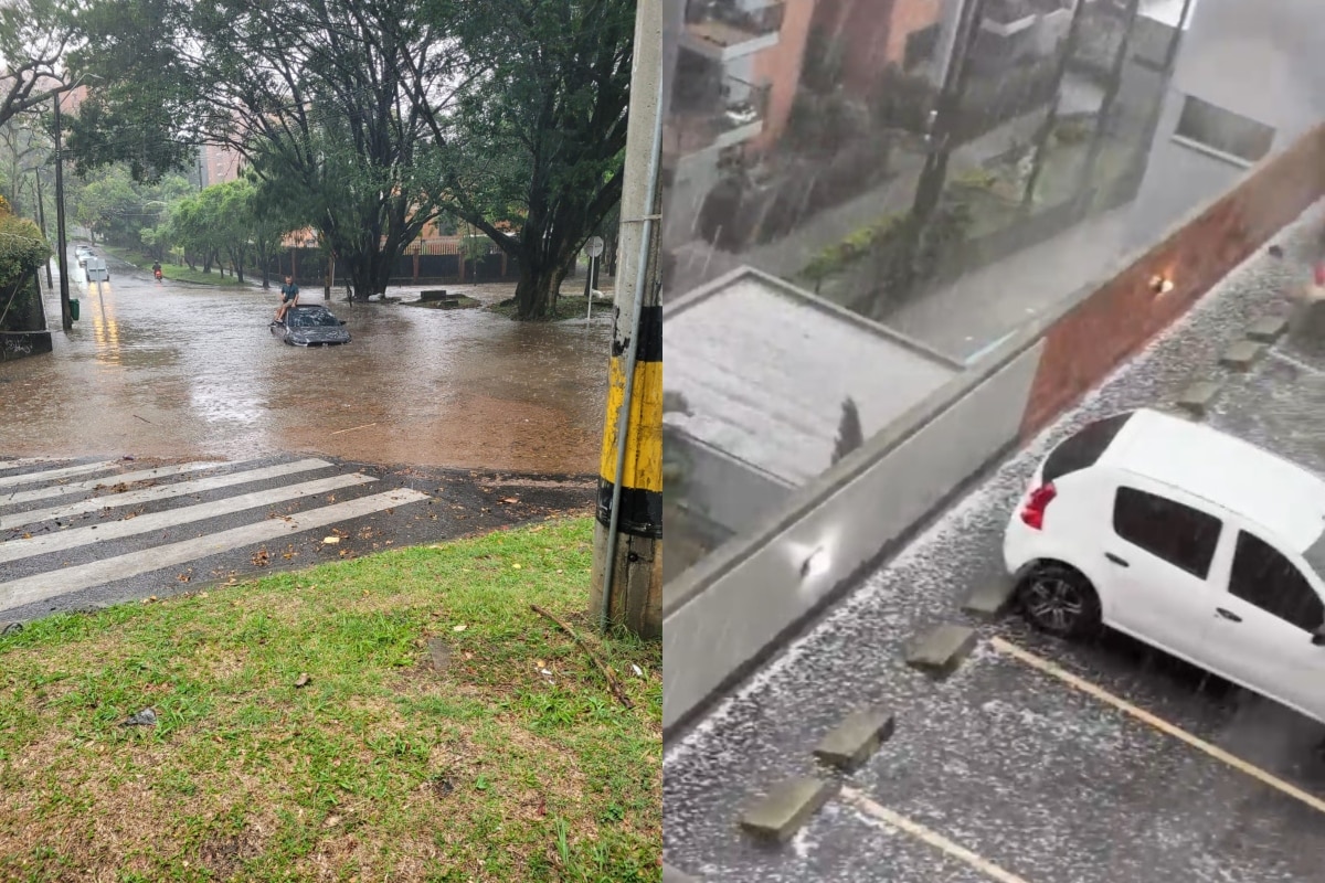 Fuerte aguacero afecta Medellín y municipios del sur del Valle de Aburrá