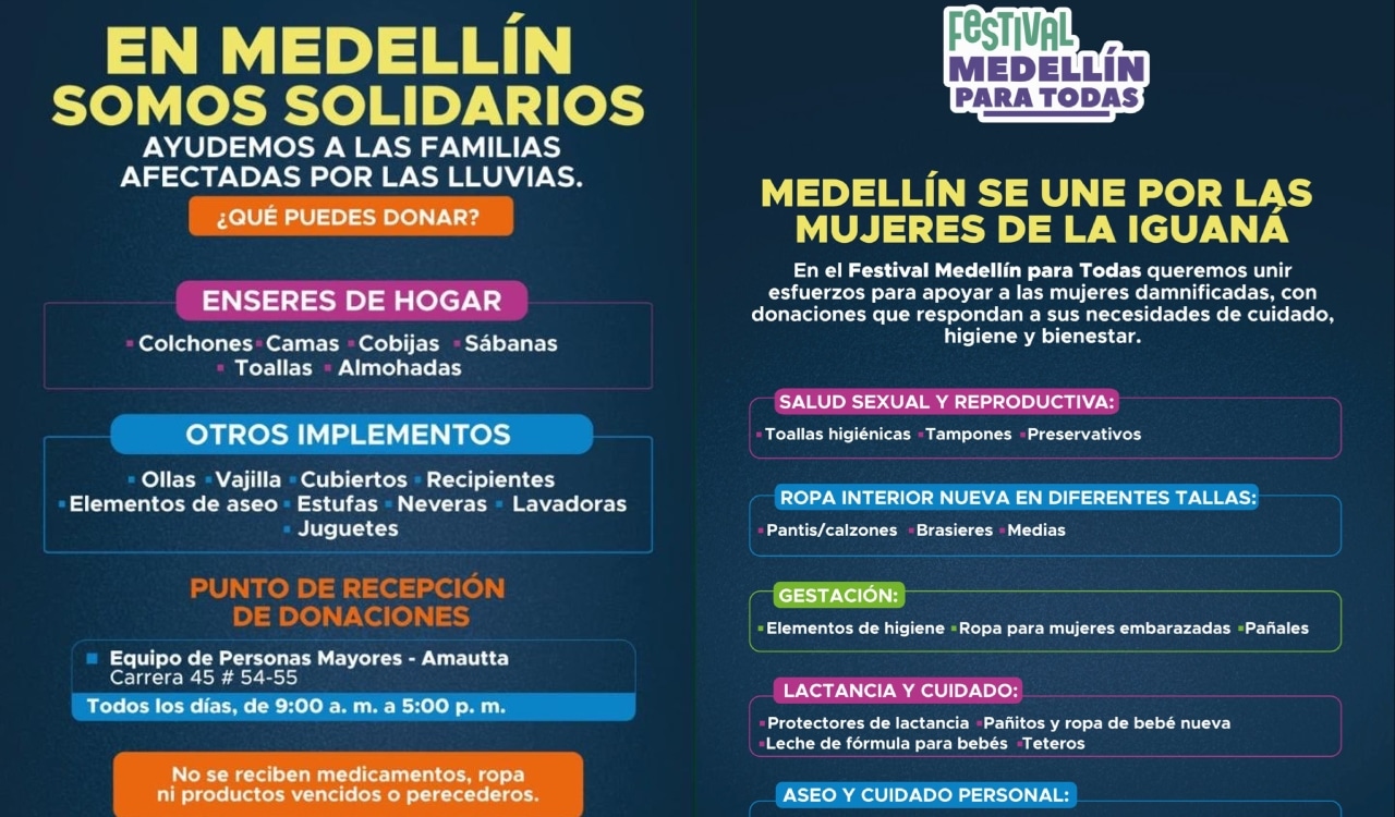 Así puede continuar ayudando a los afectados por las inundaciones en el sector de La Iguaná