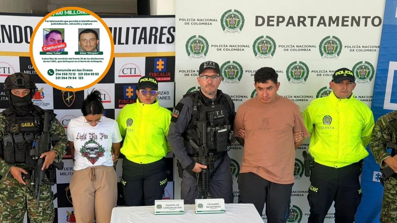 Cayó alias 'Lobo', segundo cabecilla de las disidencias de Calarcá en Antioquia
