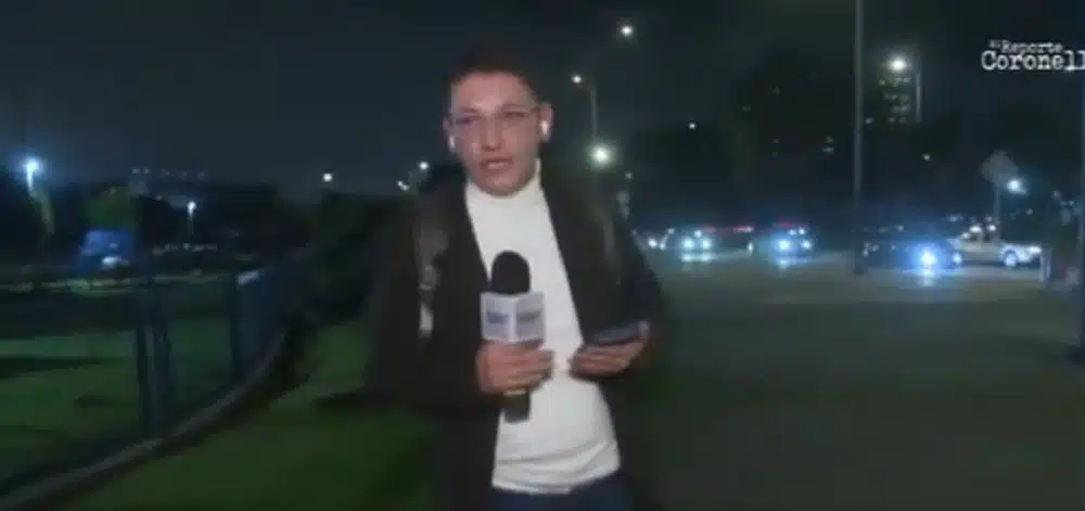 En plena transmisión en vivo, intentaron robar dos veces a un periodista