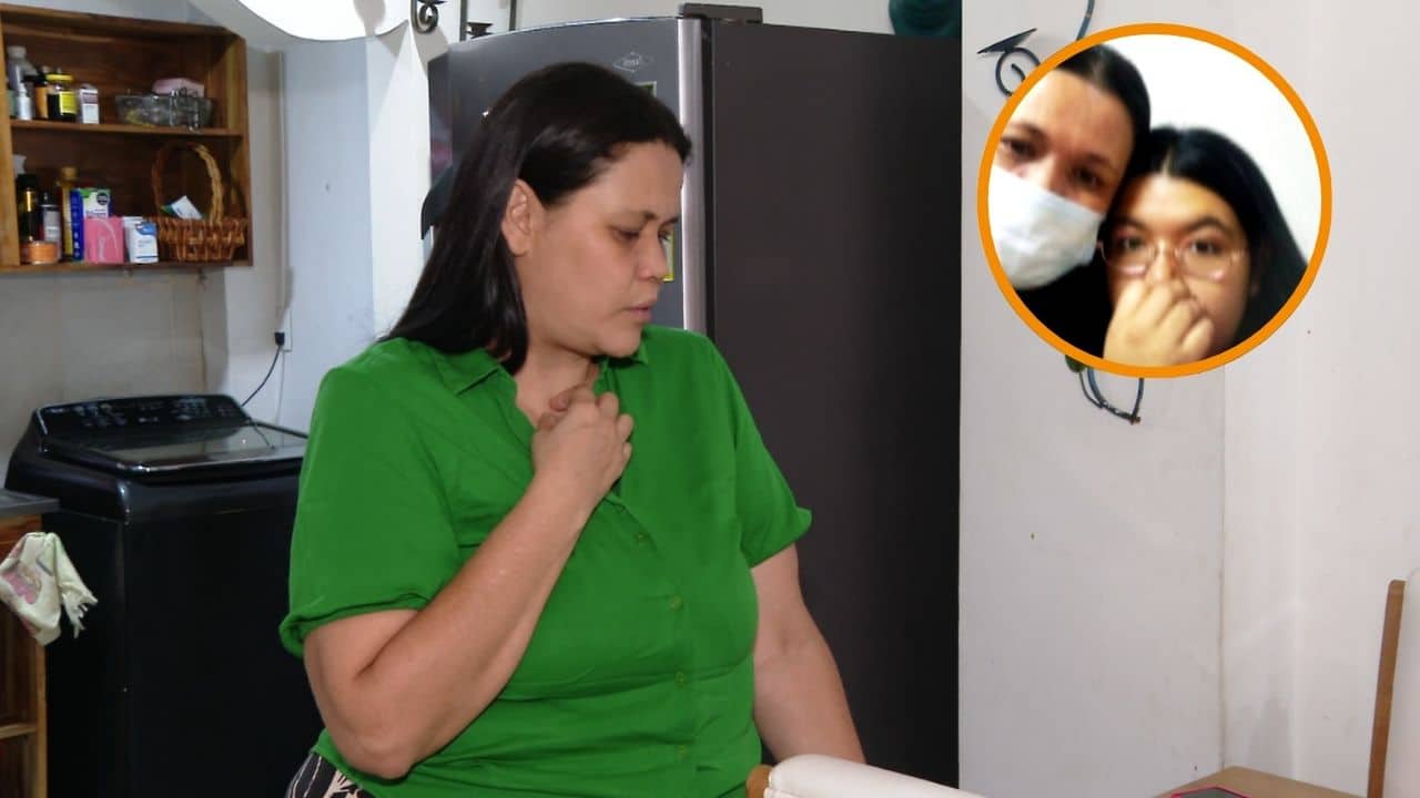 Madre pide ayuda para su hija que tiene un tumor en la nariz y requiere una cirugía