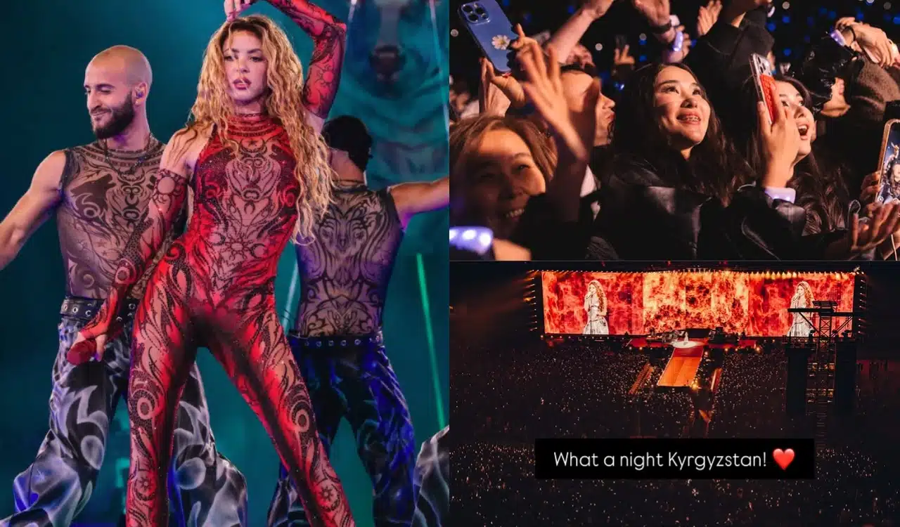 ¡Impresionante! Shakira conquista al público de Kirguistán con su gira mundial