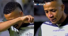 Byron Castillo lloró y pidió que lo sacaran en duelo entre Aucas y Barcelona.