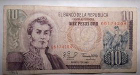 Billete de 10 pesos oro